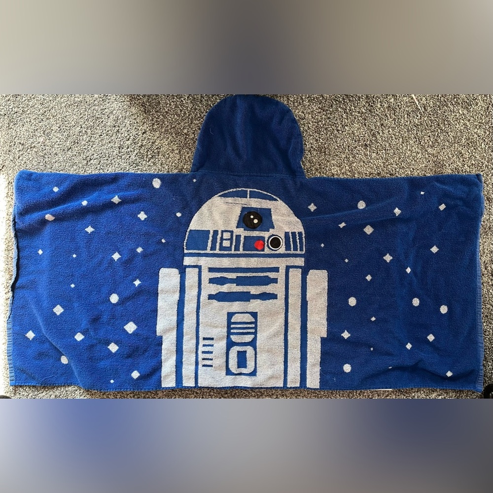 Toddler Star Wars R2-D2 hooded towel wrap children’s bath towel